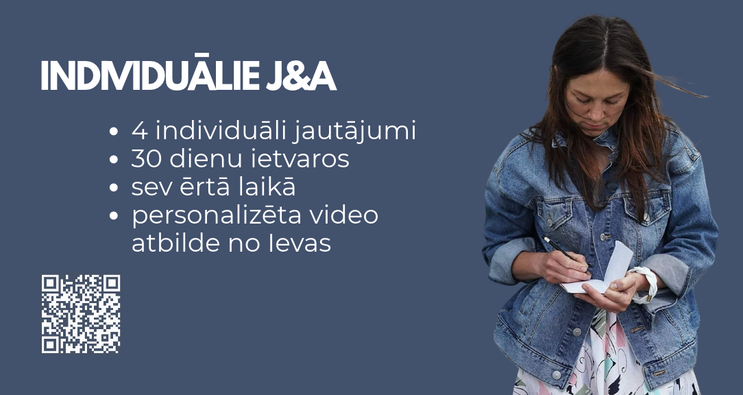 J&A tavā tempā: 4 personīgi jautājumi 30 dienu laikā un personīga video atbilde no Ievas Drāznieces