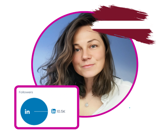 Ieva Drazniece, Top LinkedIn Influencer in Latvia by Favikon