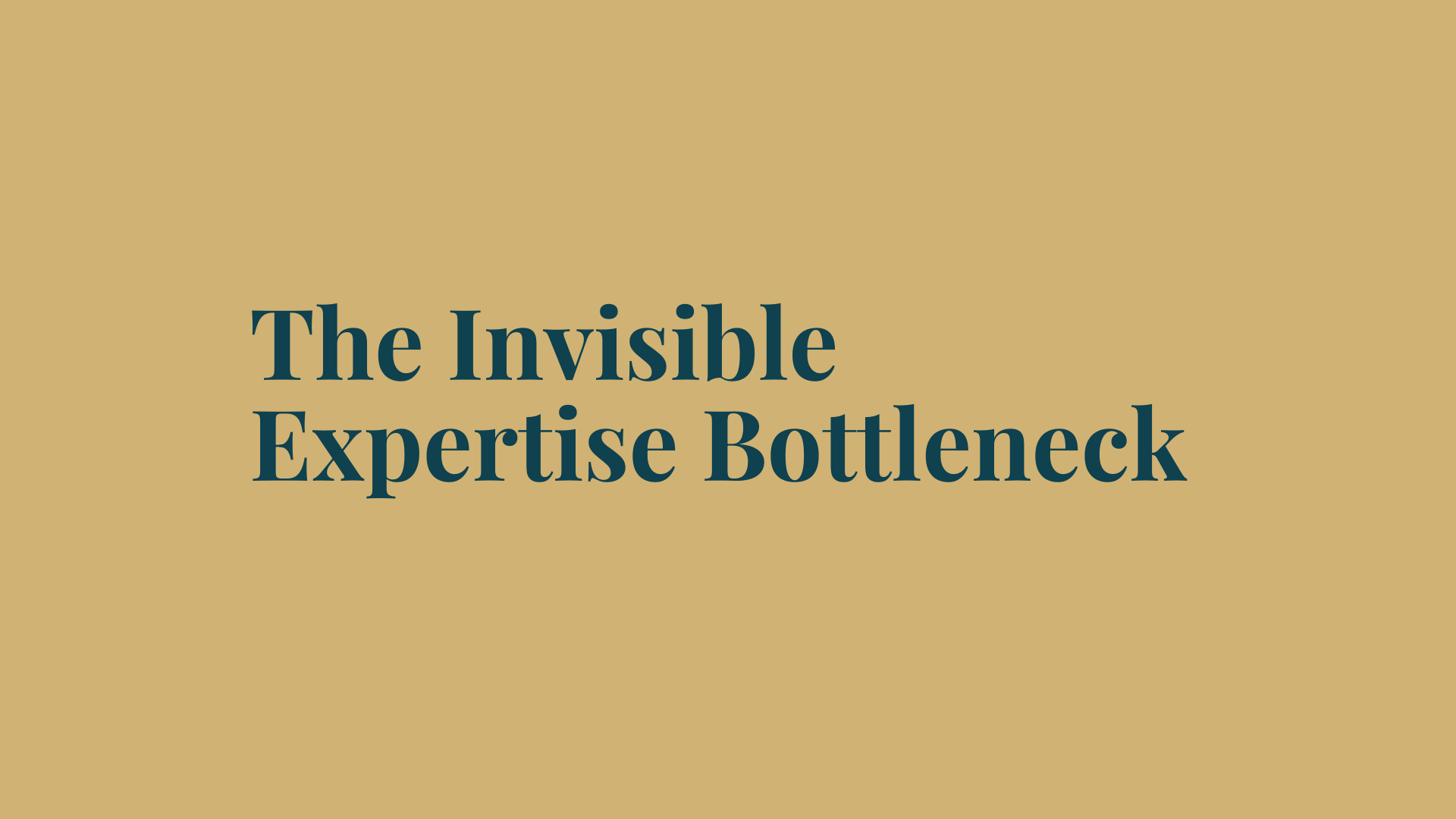 The Invisible Expertise Bottleneck: Why Experts Stay Silent Even When They Know Visibility Matters