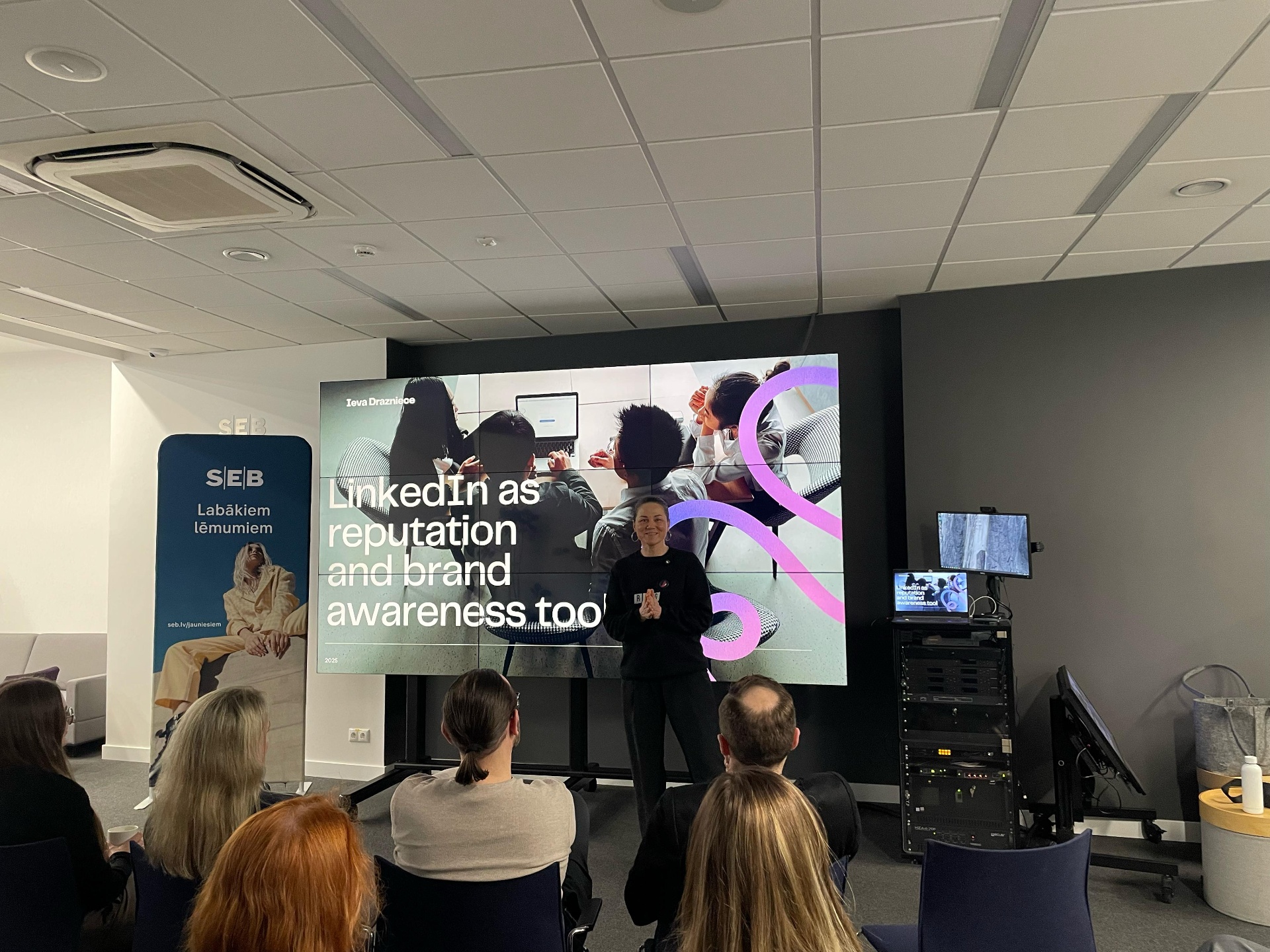Ieva Drazniece at Riga Tech Girls Mentors Inspiration Session 2025