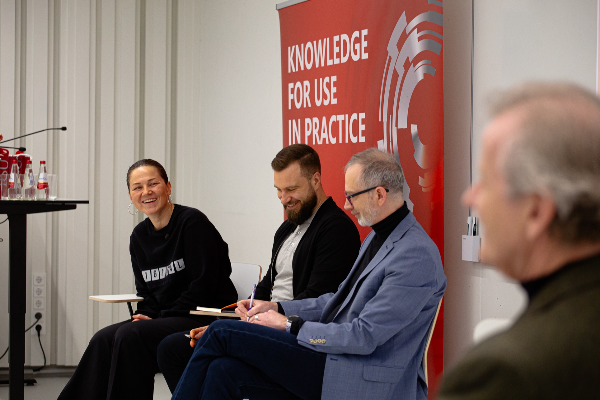 Ieva Drazniece at Riga Stradins University Panel Discussion 2025